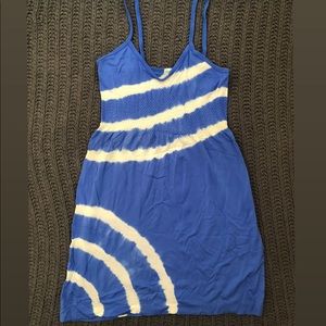 Tie-dye swim coverup dress